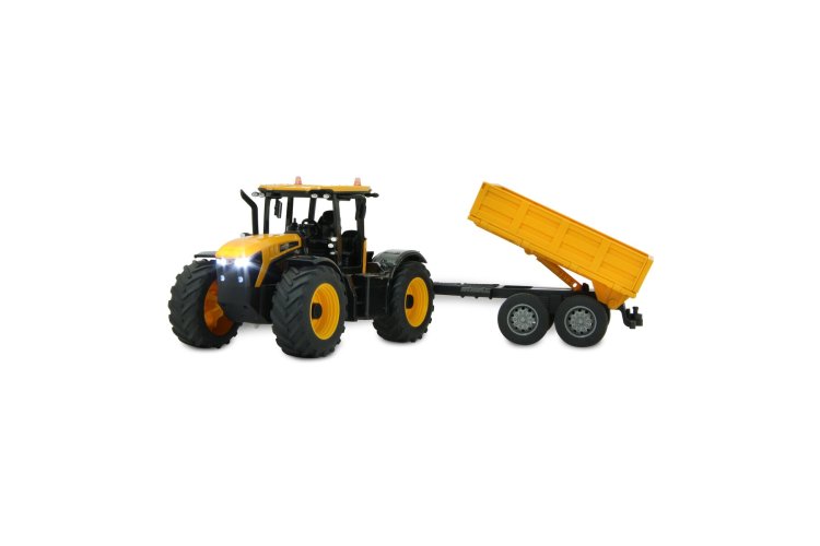 1:24 Jamara 405305 RC Tractor JCB Fastrac with Tipper Trailer - Yellow - 2.4GHz - Jam405305 jcb fastrac traktor with7 - JAM405305
