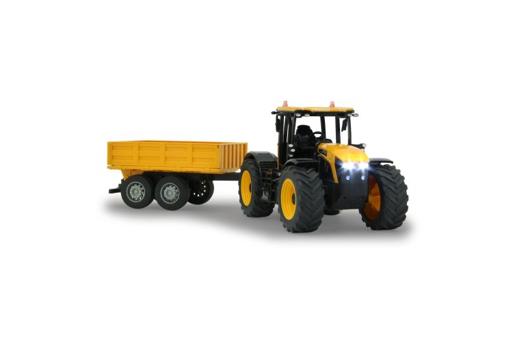 1:24 Jamara 405305 RC Tractor JCB Fastrac with Tipper Trailer - Yellow - 2.4GHz - Jam405305 jcb fastrac traktor with9 - JAM405305