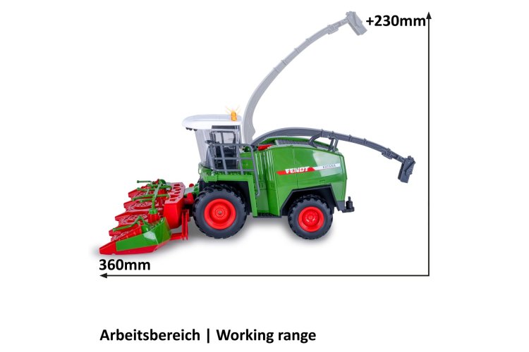 1:24 Jamara 405315 RC Fendt Katana Forage Harvester &ndash; Green &ndash; 37cm Long &ndash; 2.4GHz - Jam405315 23 - JAM405315