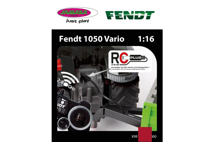 1:16 Jamara 405365 RC Fendt 1050 Vario Tractor - Black Edition - 2,4GHz - Jam405365 6 - JAM405365