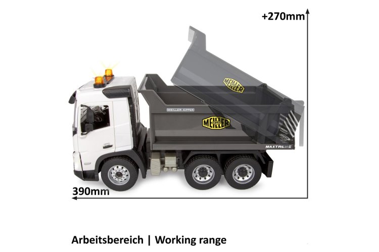 1:20 Jamara 406312 RC Truck Volvo FMX Tipper - White - 2.4GHz - Jam406312 14 - JAM406312
