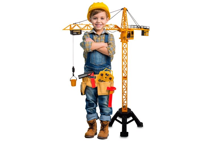 Jamara 406320 RC Torenkraan XXL 128 met Licht en Geluid - 9 Functies - 128cm hoog - 2,4GHz - Jam406320 1 - JAM406320