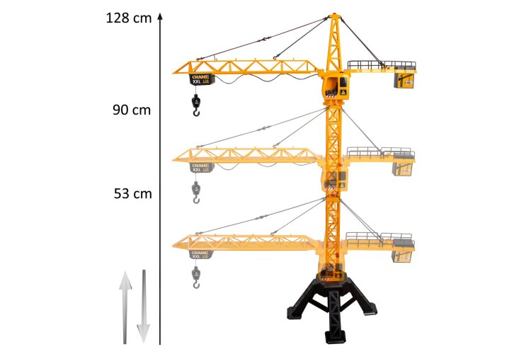 Jamara 406320 RC Torenkraan XXL 128 met Licht en Geluid - 9 Functies - 128cm hoog - 2,4GHz - Jam406320 12 - JAM406320