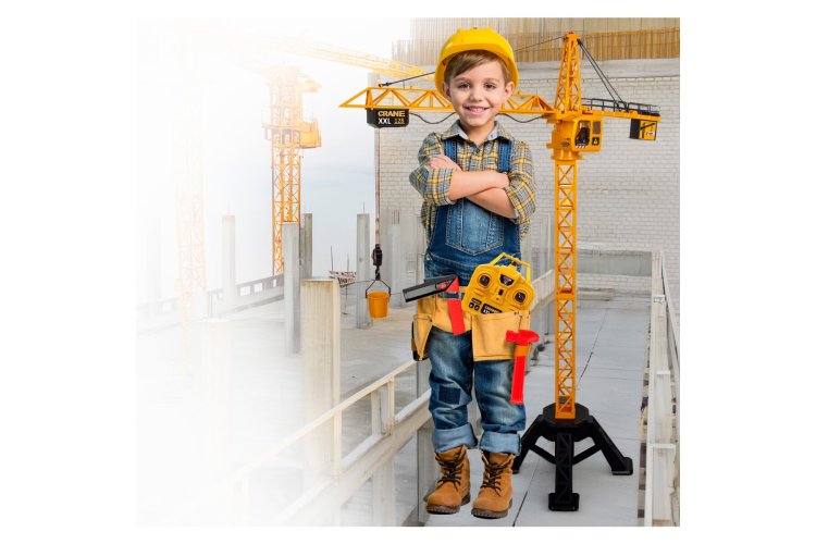 Jamara 406320 RC Torenkraan XXL 128 met Licht en Geluid - 9 Functies - 128cm hoog - 2,4GHz - Jam406320 18 - JAM406320