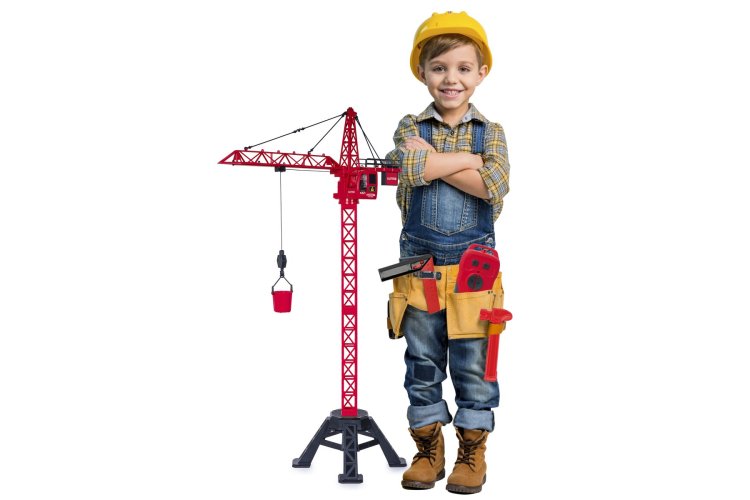 Jamara 406321 RC Tower Crane XL 99 "Kutter" &ndash; 99cm High &ndash; Red &ndash; Infrared - Jam406321 1 - JAM406321