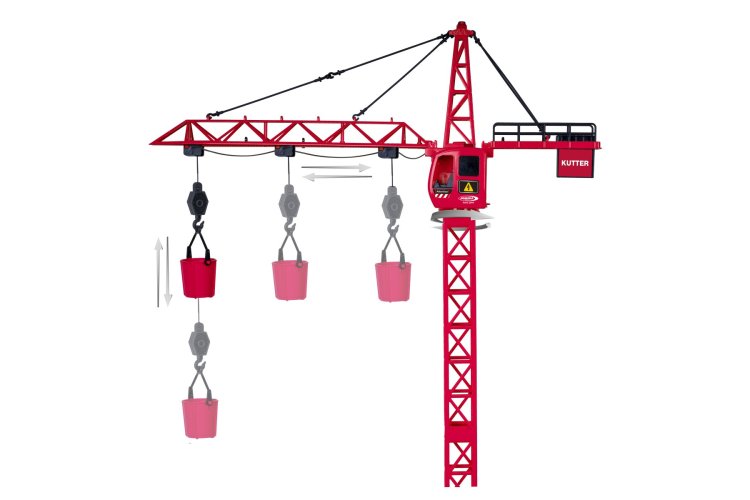 Jamara 406321 RC Tower Crane XL 99 "Kutter" &ndash; 99cm High &ndash; Red &ndash; Infrared - Jam406321 13 - JAM406321