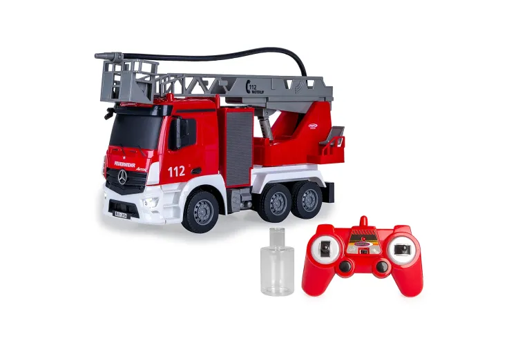 1:26 Jamara 407300 RC Brandweerwagen - Mercedes-Benz Antos - Draaibare Ladder en Sproeifunctie - 2,4GHz - Jam407300 3 - JAM407300