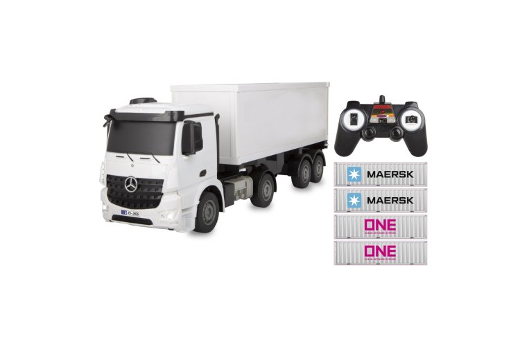 1:26 Jamara 408300 RC Truck &ndash; Mercedes-Benz Arocs with Trailer &ndash; Container Truck &ndash; 2.4 GHz - Jam408300 1 - JAM408300