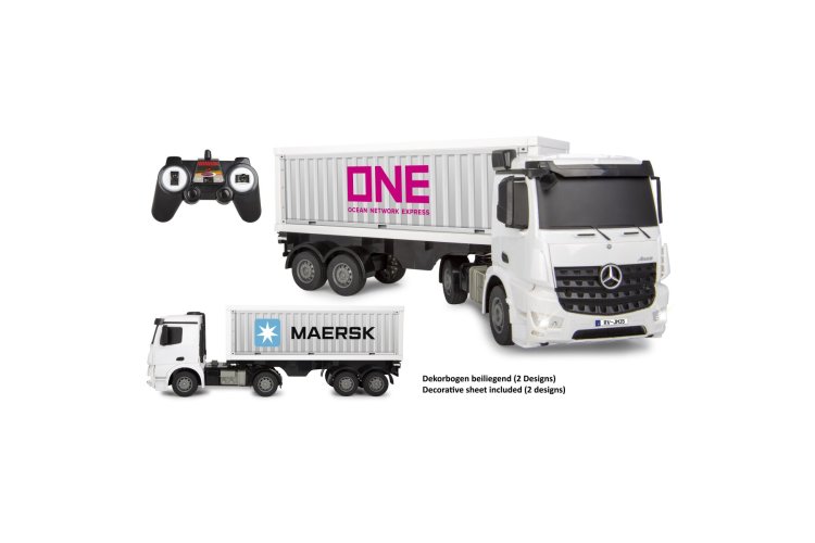 1:26 Jamara 408300 RC Truck &ndash; Mercedes-Benz Arocs with Trailer &ndash; Container Truck &ndash; 2.4 GHz - Jam408300 27 - JAM408300