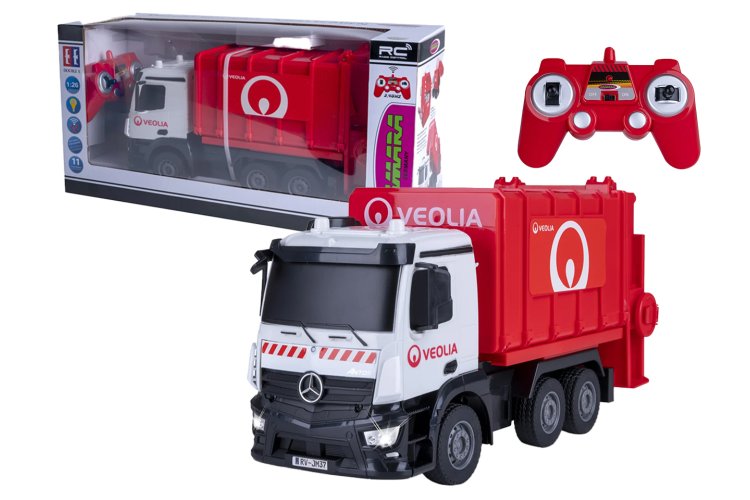 1:26 Jamara 408305 RC Garbage Truck - Mercedes-Benz Antos - 2.4GHz - Jam408305 1 - JAM408305
