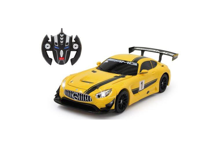 1:14 Jamara 410029 RC Auto Mercedes-Benz AMG GT3 - Transformer - Geel - 2,4GHz - Jam410029 1 - JAM410029