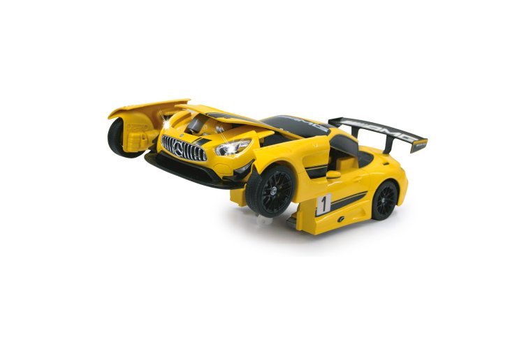 1:14 Jamara 410029 RC Auto Mercedes-Benz AMG GT3 - Transformer - Geel - 2,4GHz - Jam410029 15 - JAM410029