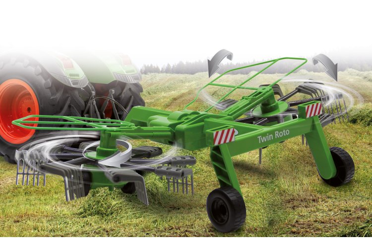 1:16 Jamara 412411 Twin Roto Rake for RC Tractor - Jam412411 11 - JAM412411