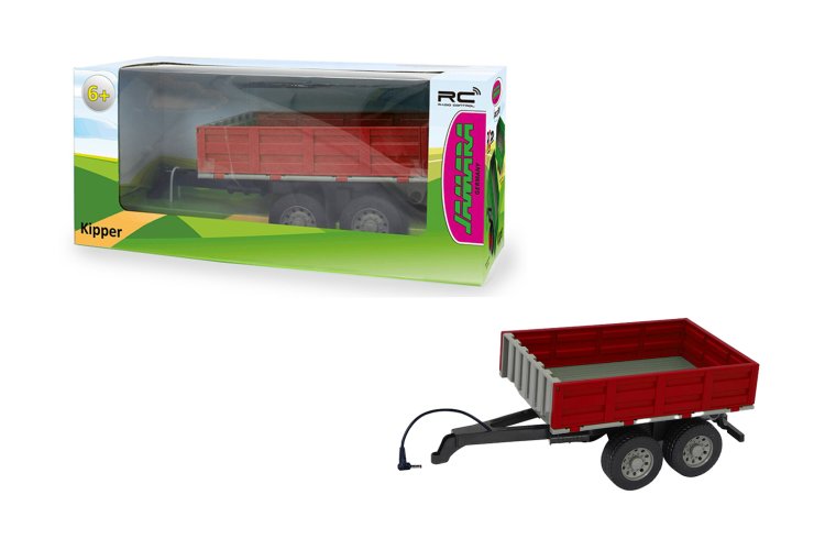 1:16 Jamara 413108 Red Tipper Trailer for RC Tractor - Jam413108 1 - JAM413108