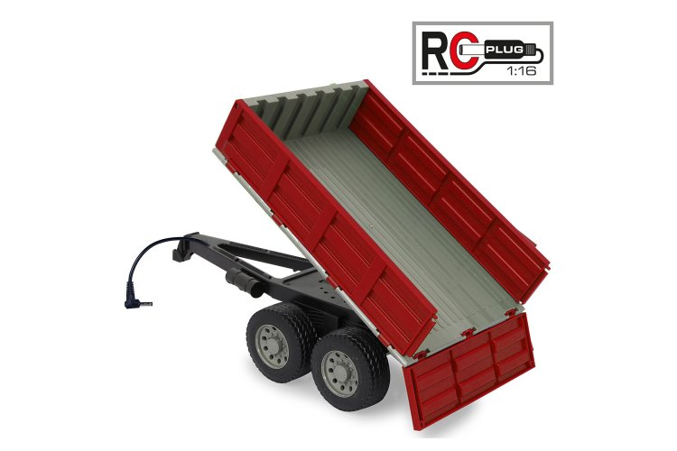 1:16 Jamara 413108 Red Tipper Trailer for RC Tractor - Jam413108 2 - JAM413108