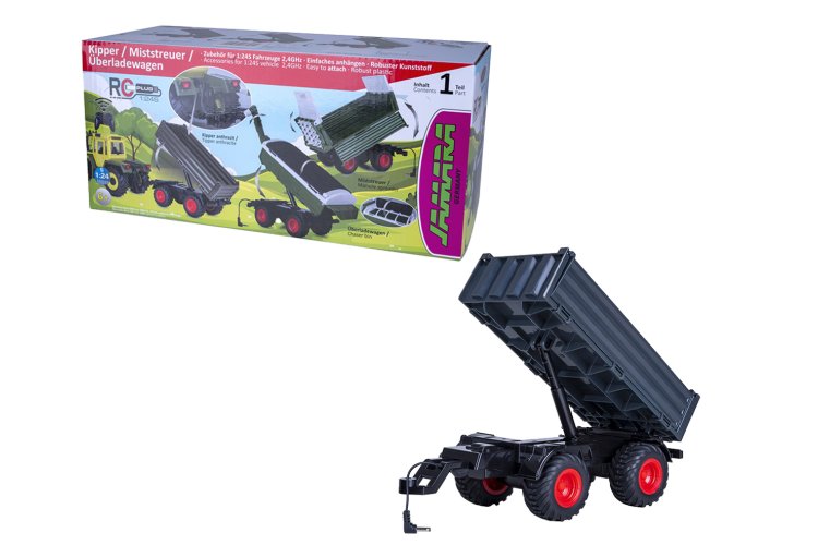 1:24 Jamara 423265 Tipper Trailer for RC Tractor MB-trac 1000 &ndash; Anthracite - Jam423265 1 - JAM423265