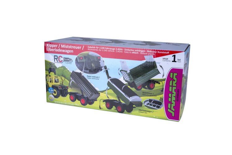 1:24 Jamara 423267 Manure Spreader Trailer for RC Tractor MB-trac 1000 &ndash; Green - Jam423267 3 - JAM423267