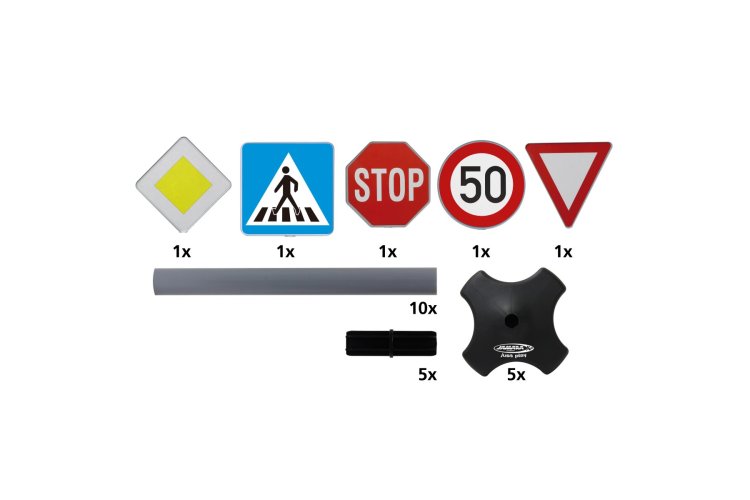 Jamara 460257 Traffic Sign Set for Children - Set A - Large - 5 Signs - 81x21.5cm - Jam460257 3 - JAM460257