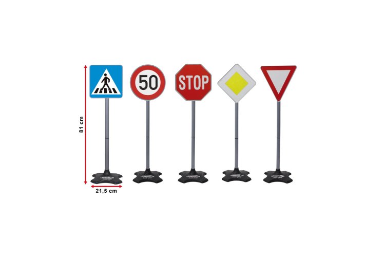 Jamara 460257 Traffic Sign Set for Children - Set A - Large - 5 Signs - 81x21.5cm - Jam460257 4 - JAM460257