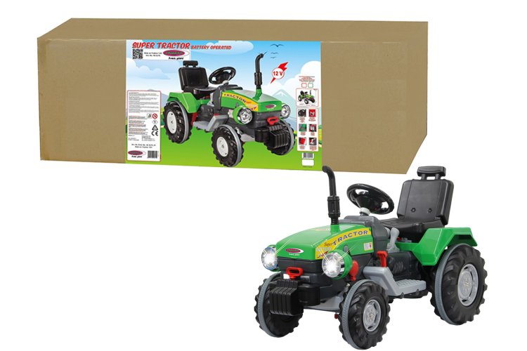 Jamara 460276 Elektrische Kindertractor Ride-on - Power Drag - Groen - 12 V - Jam460276 1 - JAM460276