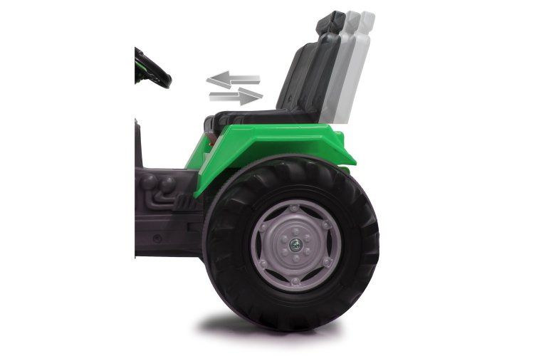 Jamara 460276 Elektrische Kindertractor Ride-on - Power Drag - Groen - 12 V - Jam460276 11 - JAM460276