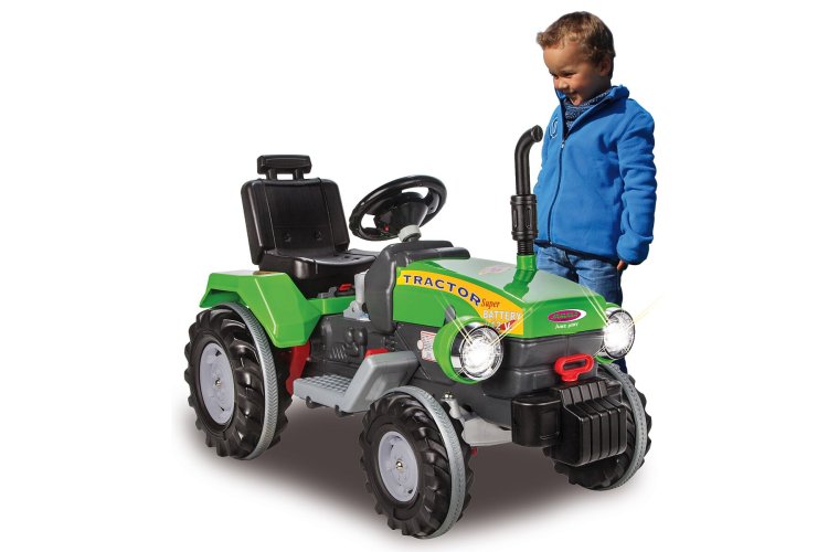 Jamara 460276 Elektrische Kindertractor Ride-on - Power Drag - Groen - 12 V - Jam460276 2 - JAM460276