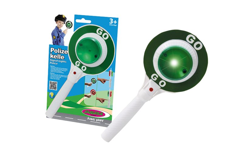 Jamara 460308 Police Stop Sign with Light &ndash; Toy Traffic Sign for Children - Jam460308 1 - JAM460308