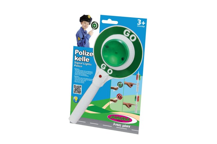 Jamara 460308 Police Stop Sign with Light &ndash; Toy Traffic Sign for Children - Jam460308 3 - JAM460308