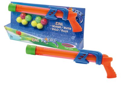Jamara 460312 Mc Fizz &ndash; Water Pistol &ndash; Fizzy Balls &ndash; Orange &ndash; 2-in-1 - Jam460312 1 - JAM460312