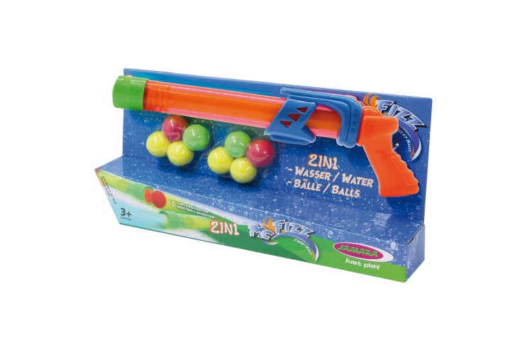 Jamara 460312 Mc Fizz &ndash; Water Pistol &ndash; Fizzy Balls &ndash; Orange &ndash; 2-in-1 - Jam460312 3 - JAM460312