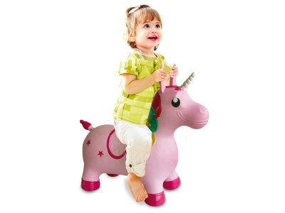Jamara 460316 Skippy Animal Unicorn Pink (multicolored) Junior with Pump - Jam460316 1 - JAM460316