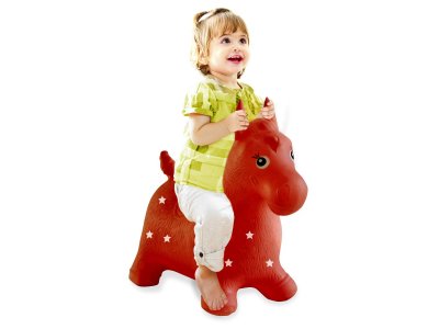 Jamara 460317 Skipping Animal Horse Red Junior with Pump - Jam460317 1 - JAM460317