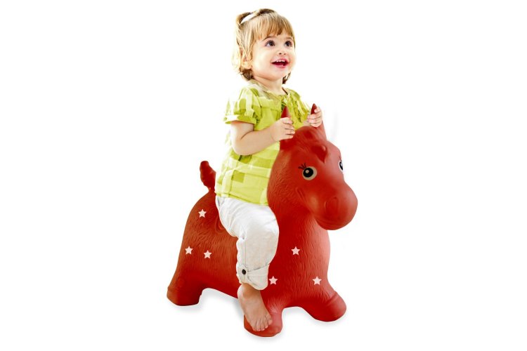 Jamara 460317 Skipping Animal Horse Red Junior with Pump - Jam460317 1 - JAM460317