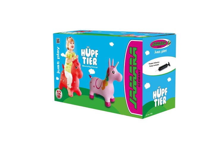 Jamara 460317 Skipping Animal Horse Red Junior with Pump - Jam460317 2 - JAM460317