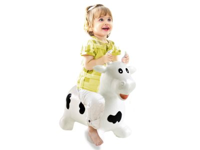 Jamara 460318 Skippy Animal Cow White Black Junior with Pump - Jam460318 1 - JAM460318