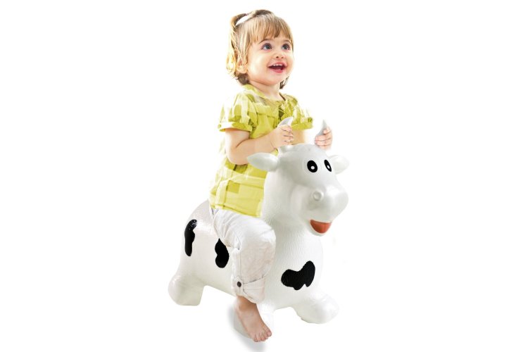 Jamara 460318 Skippy Animal Cow White Black Junior with Pump - Jam460318 1 - JAM460318