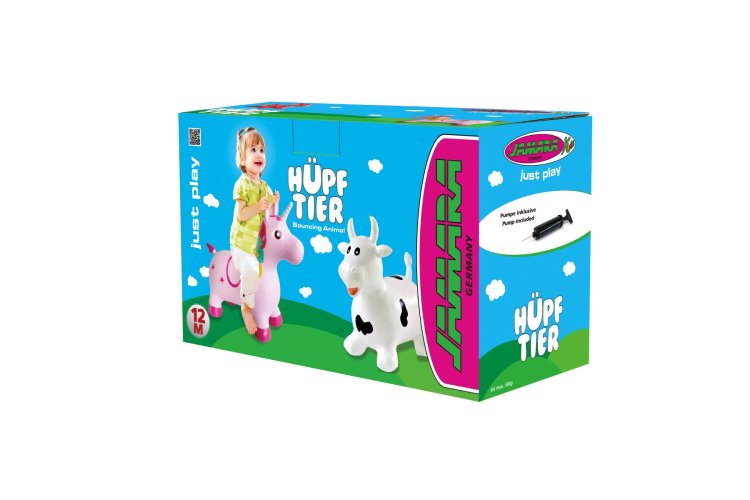 Jamara 460318 Skippy Animal Cow White Black Junior with Pump - Jam460318 2 - JAM460318