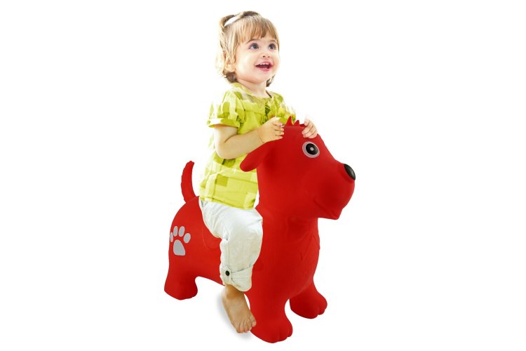Jamara 460454 Skippy Animal Dog - Red - Junior with Pump - Jam460454 1 - JAM460454