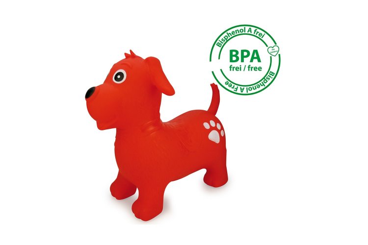 Jamara 460454 Skippy Animal Dog - Red - Junior with Pump - Jam460454 5 - JAM460454