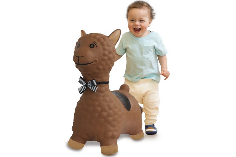 Jamara 460542 Skippy Animal Brown Lama Junior with Pump - Jam460542 1 - JAM460542