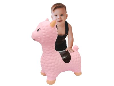 Jamara 460543 Skippy Animal Pink Lama Junior with Pump - Jam460543 1 - JAM460543
