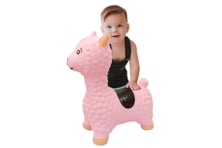 Jamara 460543 Skippy Animal Pink Lama Junior with Pump - Jam460543 1 - JAM460543