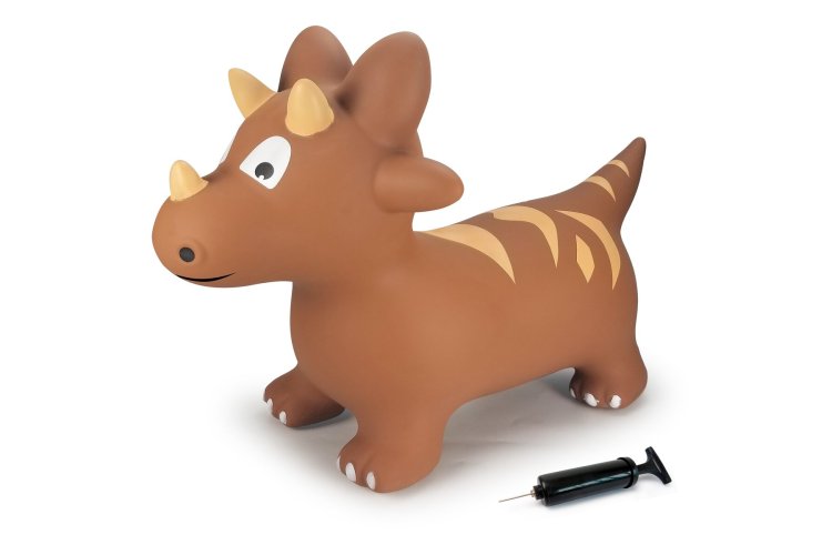 Jamara 460591 Skippy Dino Brown Junior with Pump - Jam460591 bouncing animal dino with pump3 - JAM460591