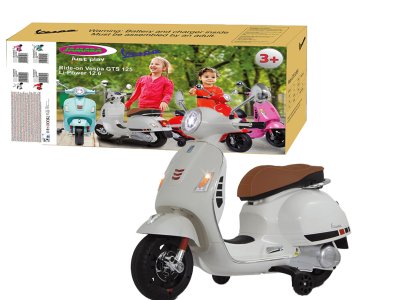 Jamara 461836 Electric Ride-On Scooter - Vespa GTS 125 - White - 12.6 V Lithium Battery - Jam461836 1 - JAM461836