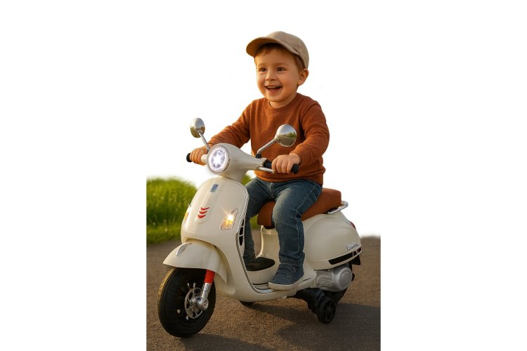 Jamara 461836 Elektrische Kinderscooter Ride-on - Vespa GTS 125 - Wit - 12,6 V Lithium Accu - Jam461836 12 - JAM461836