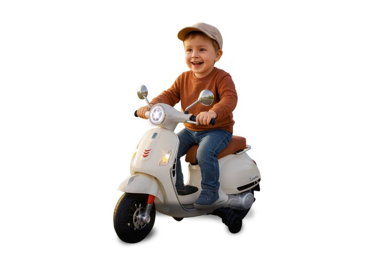 Jamara 461836 Elektrische Kinderscooter Ride-on - Vespa GTS 125 - Wit - 12,6 V Lithium Accu - Jam461836 2 - JAM461836