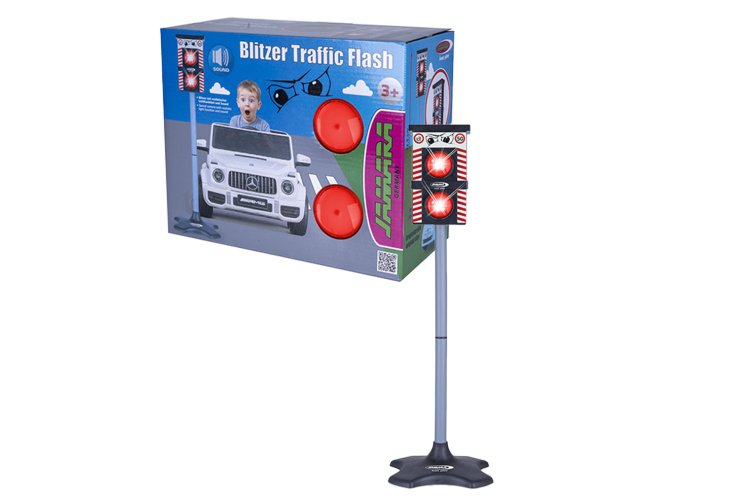 Jamara 461850 Flitspaal met Verkeersflitser - Speelgoed Radar met Licht, Geluid en Bewegingssensor - Jam461850 1 - JAM461850