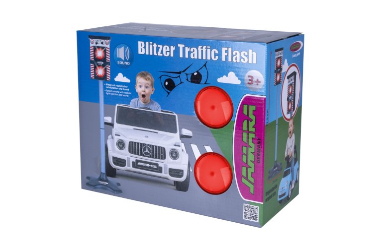 Jamara 461850 Flitspaal met Verkeersflitser - Speelgoed Radar met Licht, Geluid en Bewegingssensor - Jam461850 3 - JAM461850
