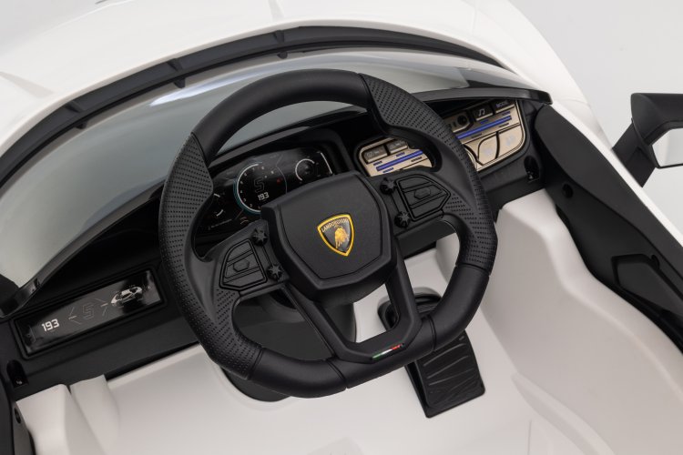 Jamara 461881 Electric Ride-On Car - Lamborghini Revuelto - White - Parental Remote Control - 12.6 V Lithium Battery - Jam461881 14 - JAM461881
