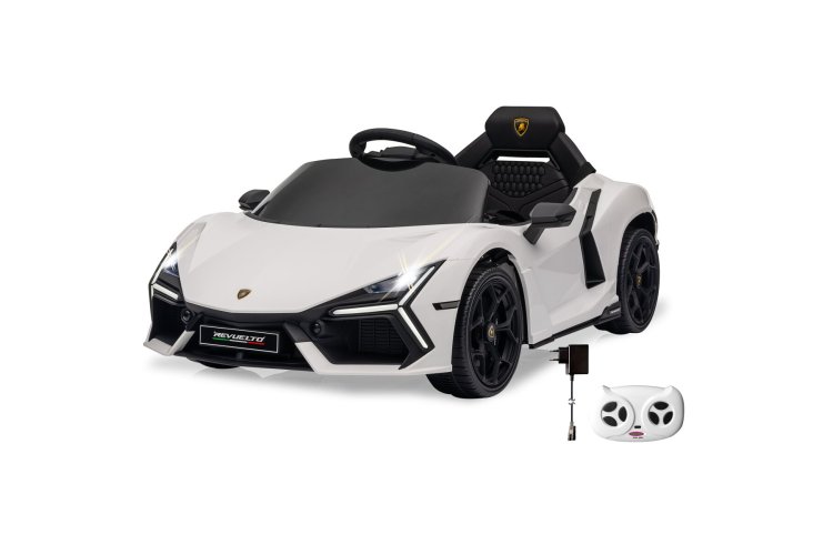 Jamara 461881 Electric Ride-On Car - Lamborghini Revuelto - White - Parental Remote Control - 12.6 V Lithium Battery - Jam461881 4 - JAM461881